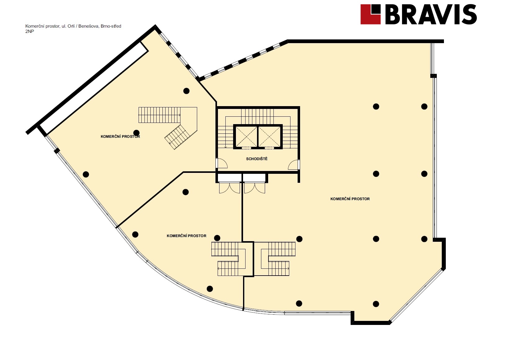 Komerc?ni? prostor Orli? benes?ova 2NP