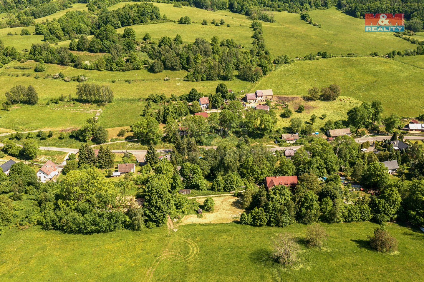 Pohled na pozemek