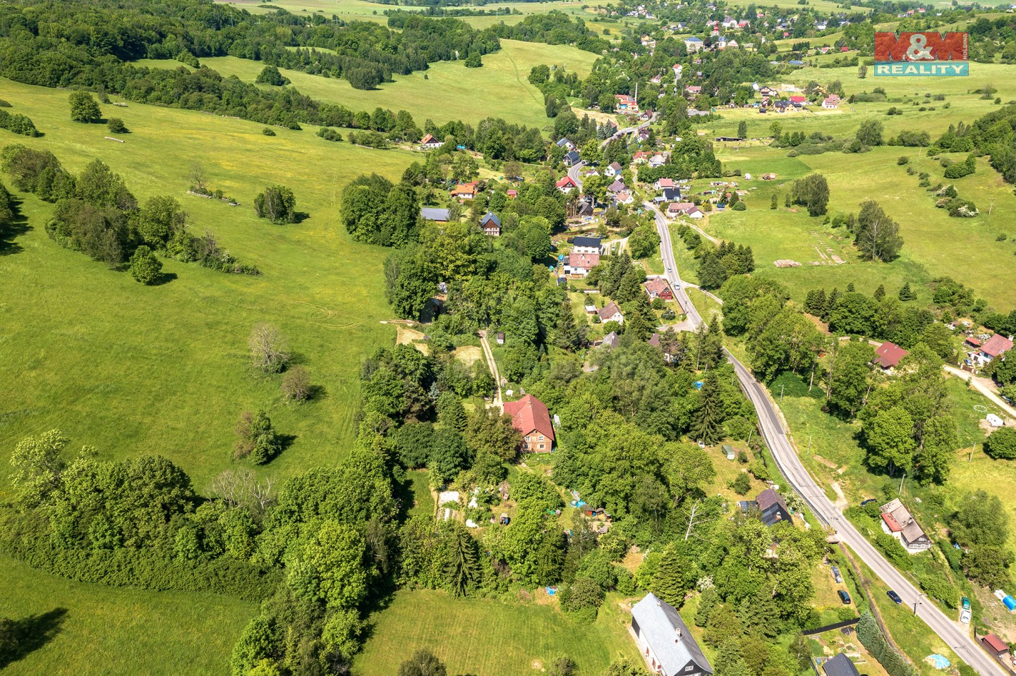 Pohled na pozemek