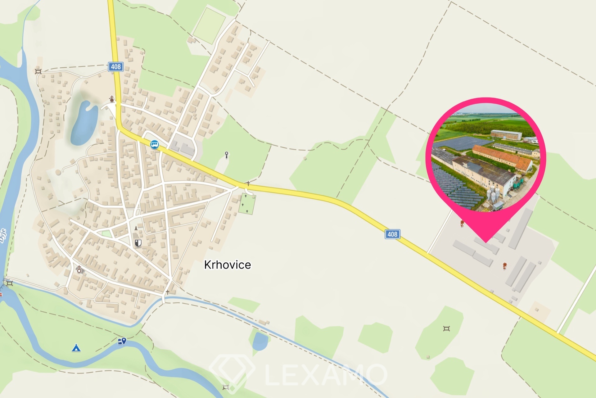 mapa krhovice