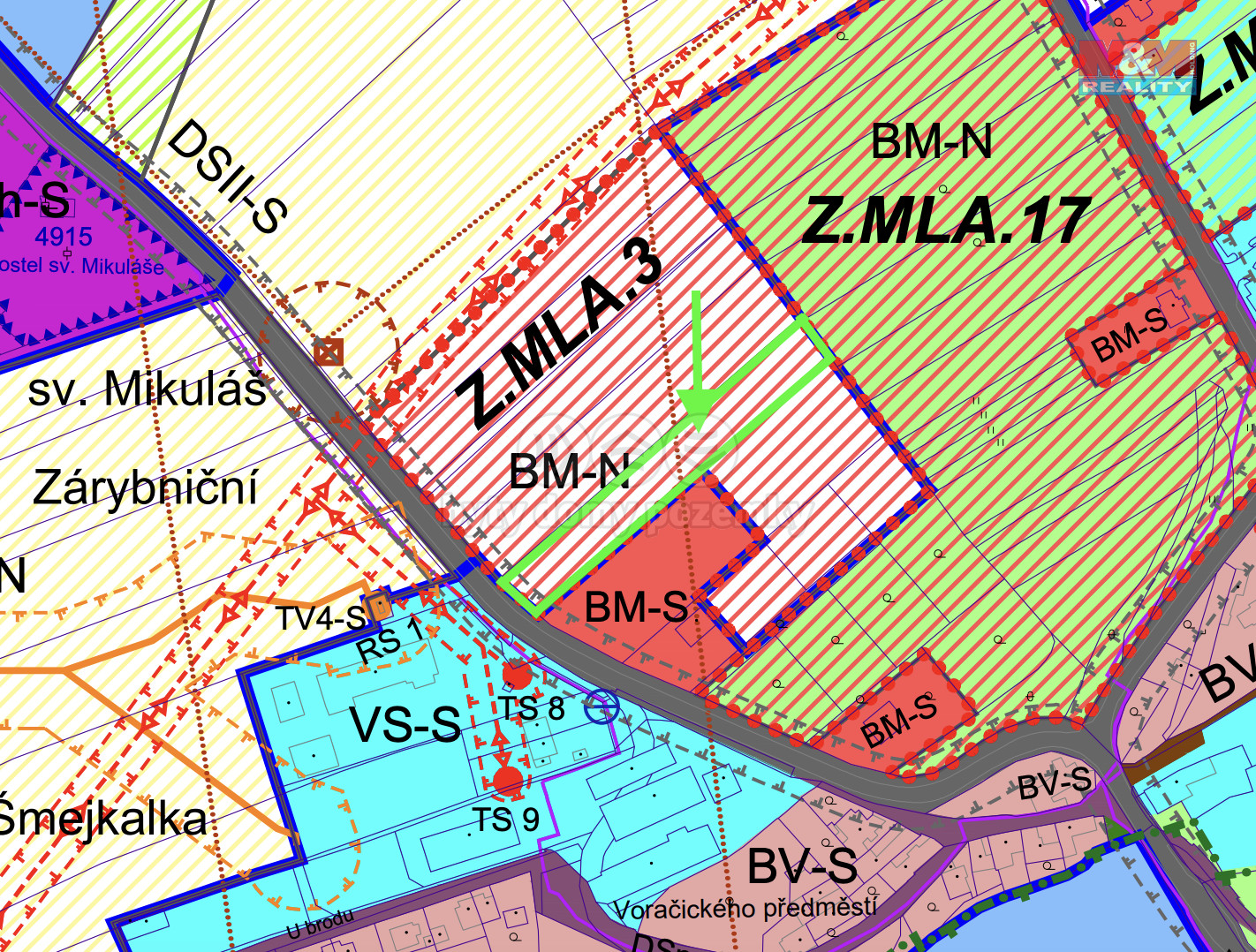 Prodej pozemku k bydlenĂ­, 3813 mÂ˛, MladĂˇ VoĹľice