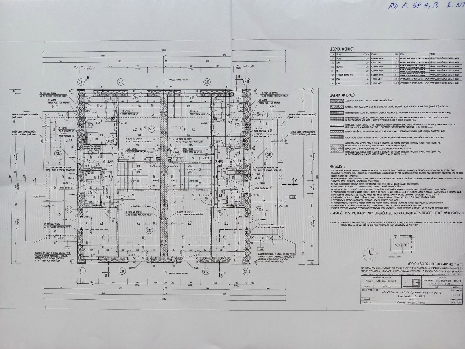 č. 68 A,B vizualizace exterier - standard