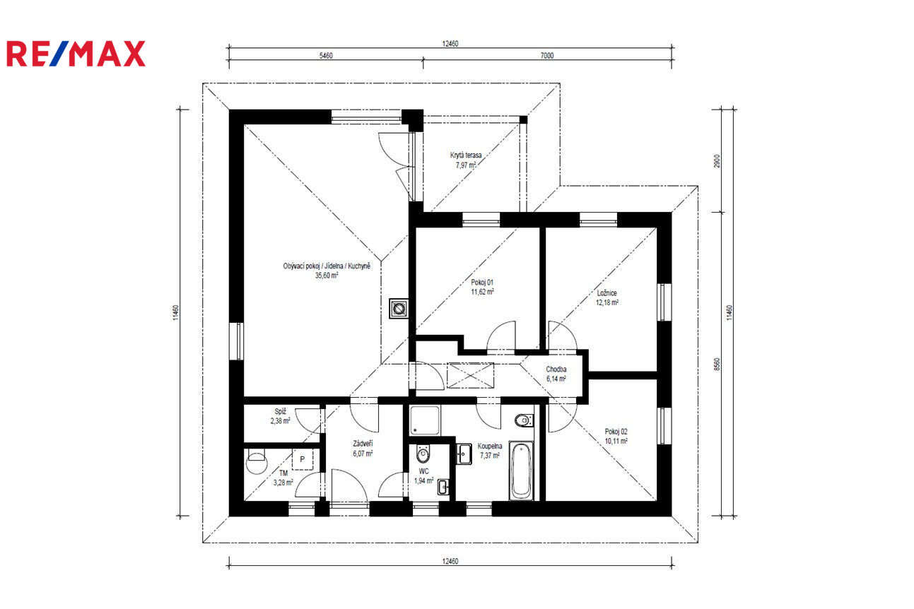 Bungalov 4+KK Želeč.