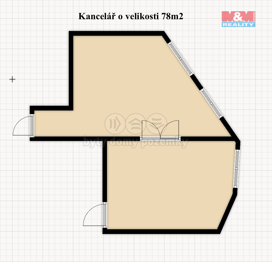 KancelaĚ?rĚŚ v pravo od schoduĚŠ. .png