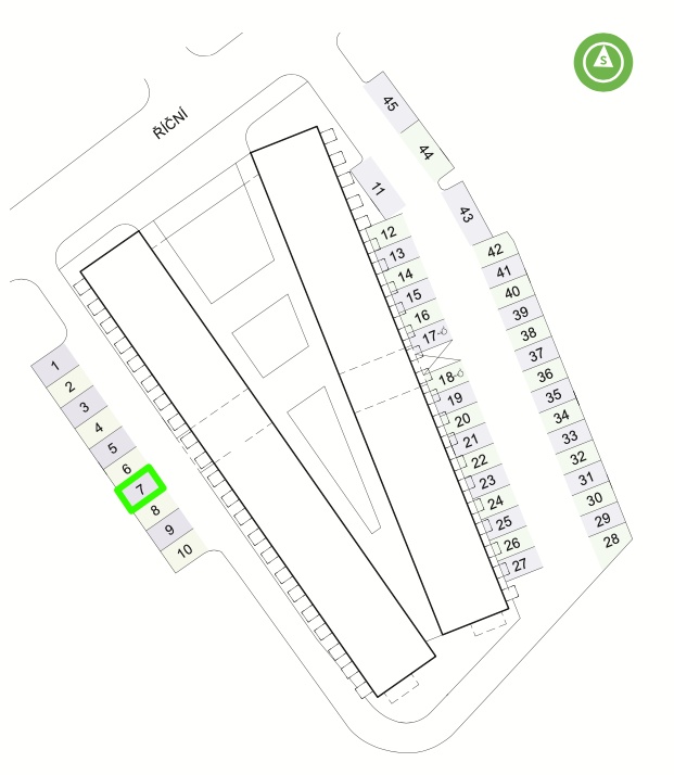 Mapa_parkovani - vyznačené parkovací stání