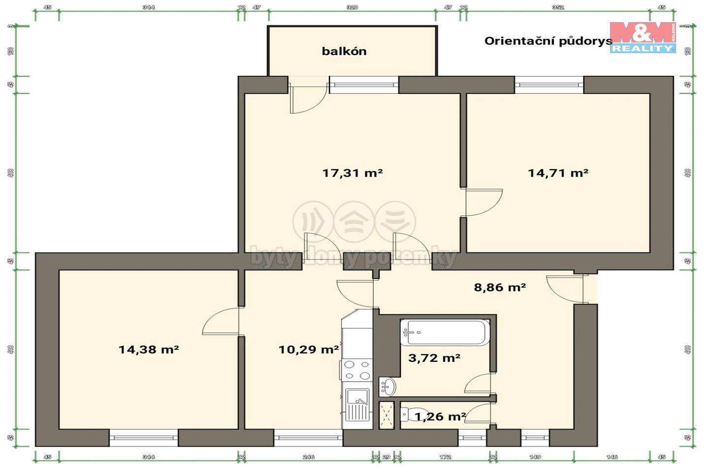 půdorys 3+1 Vysoké Mýto web.jpg