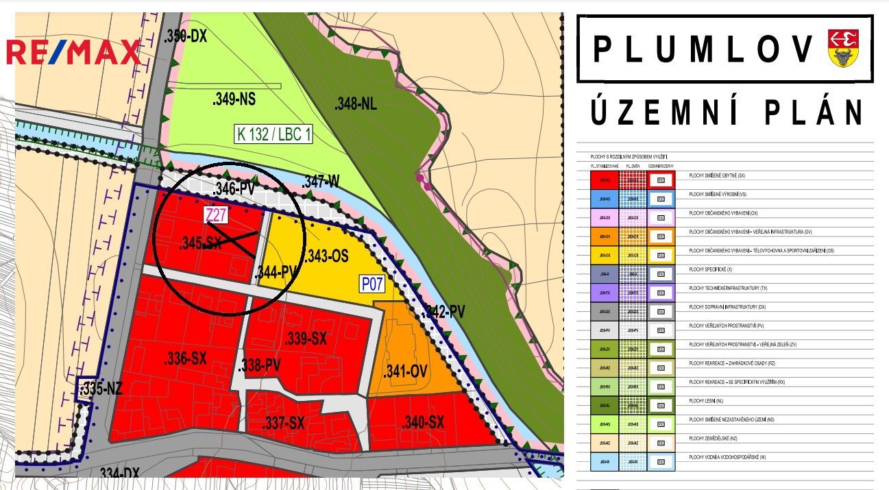 Stavební pozemek Plumlov