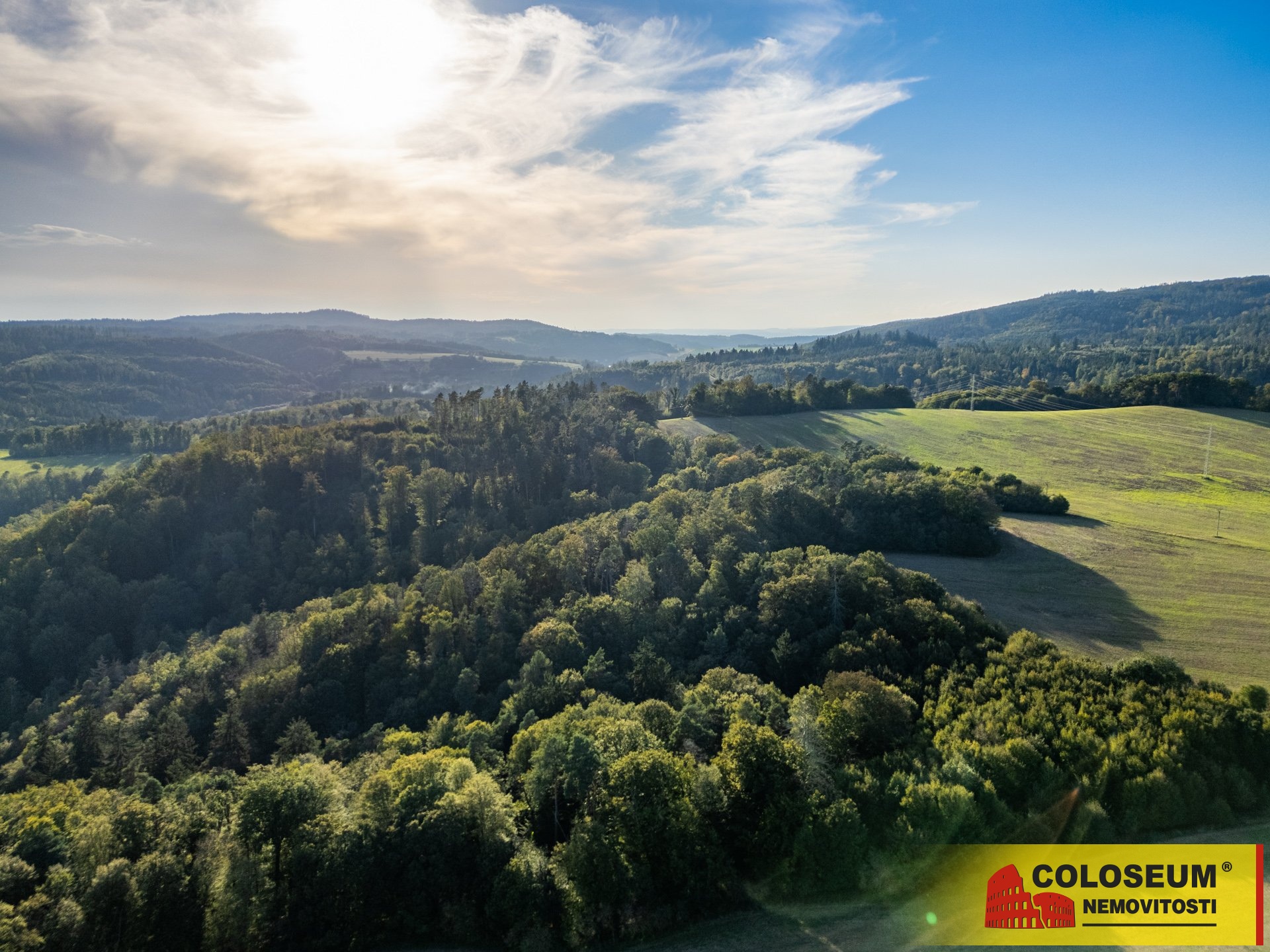 Pohled z dronu – Blansko – Olešná, prodej chaty