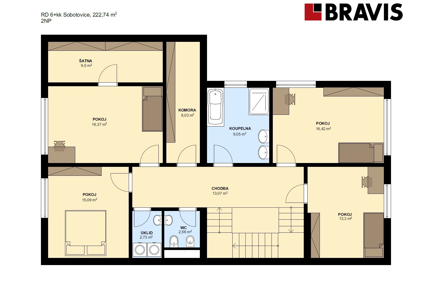 RD 6+kk Sobotovice 222,74m2 2NP