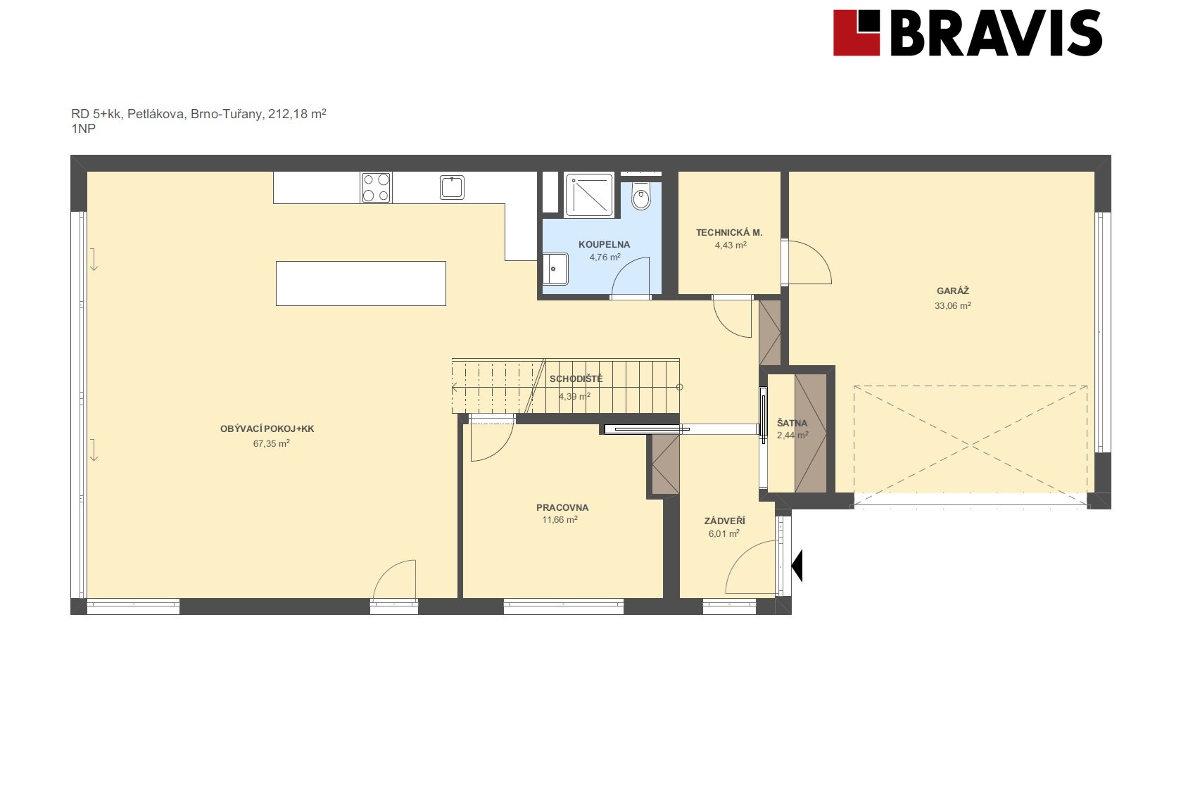 RD 5+kk Petlákova 212,18m2 1NP