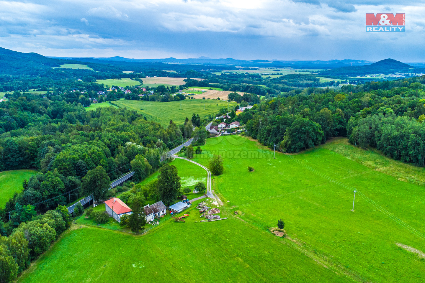 pohled na pozemky 