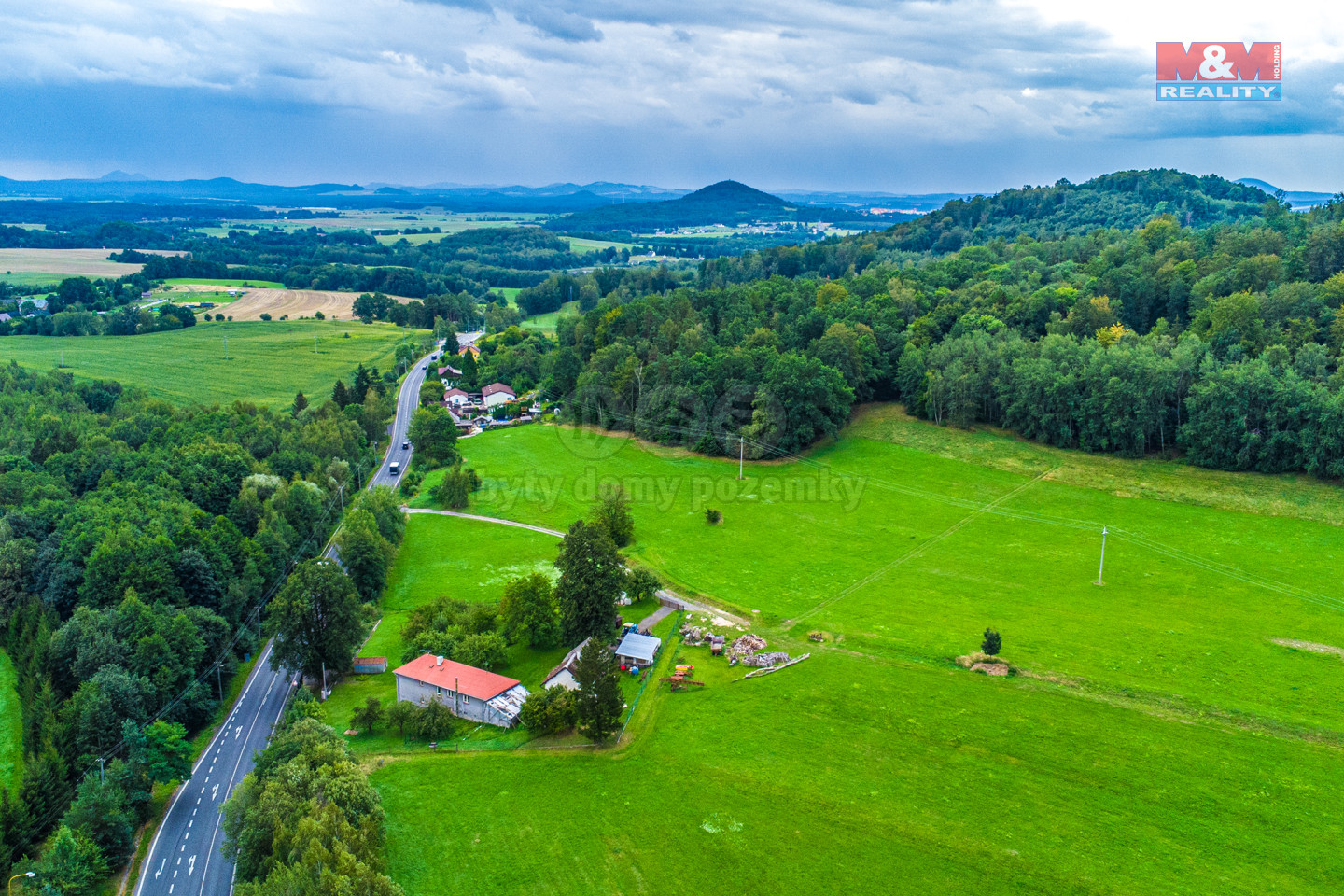 pohled na pozemky 