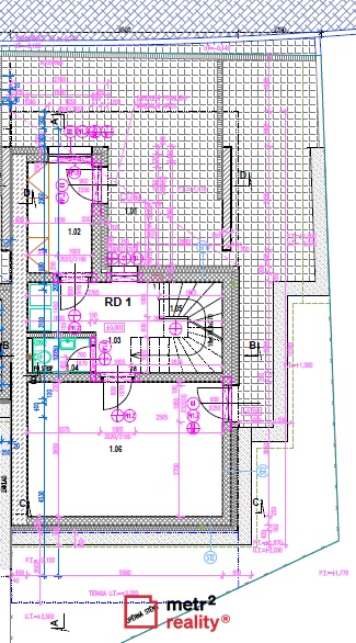 RD1 - půdorys 1.NP