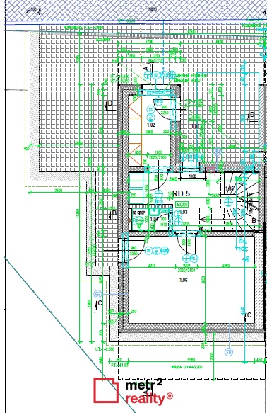 RD5 - půdorys 1.NP