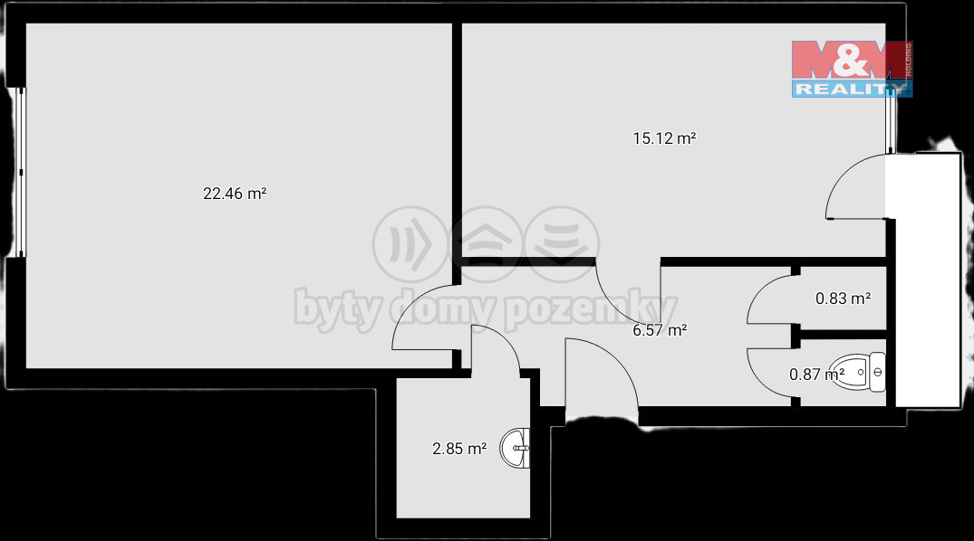 PronĂˇjem kancelĂˇĹ™e, 48 m2, Praha 8 - Kobylisy, ul. UzavĹ™enĂˇ