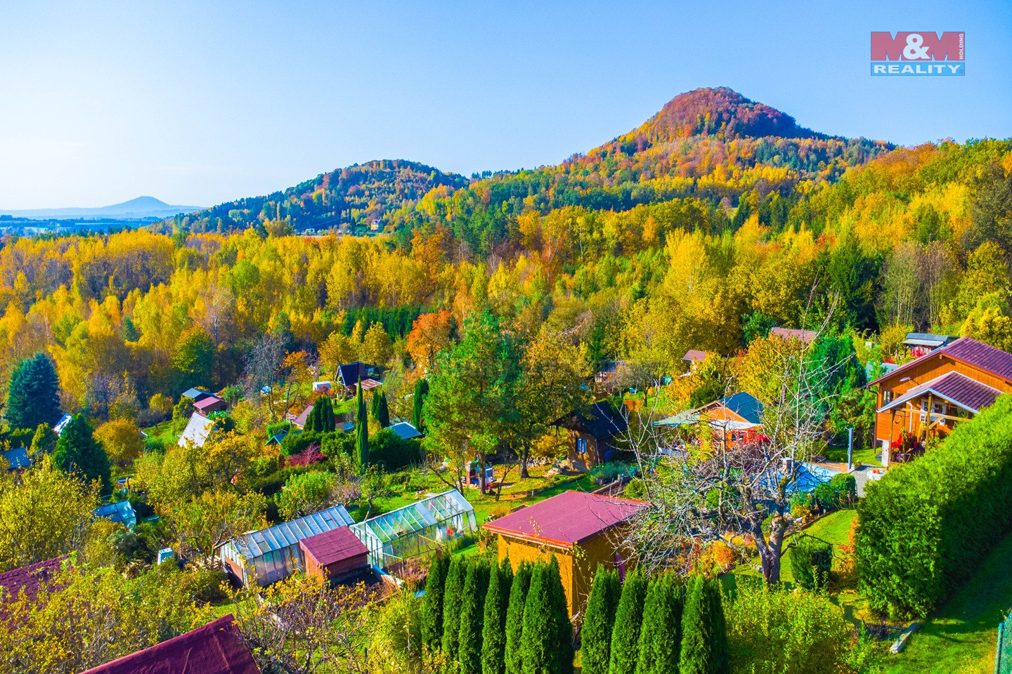 pohled na zahradu