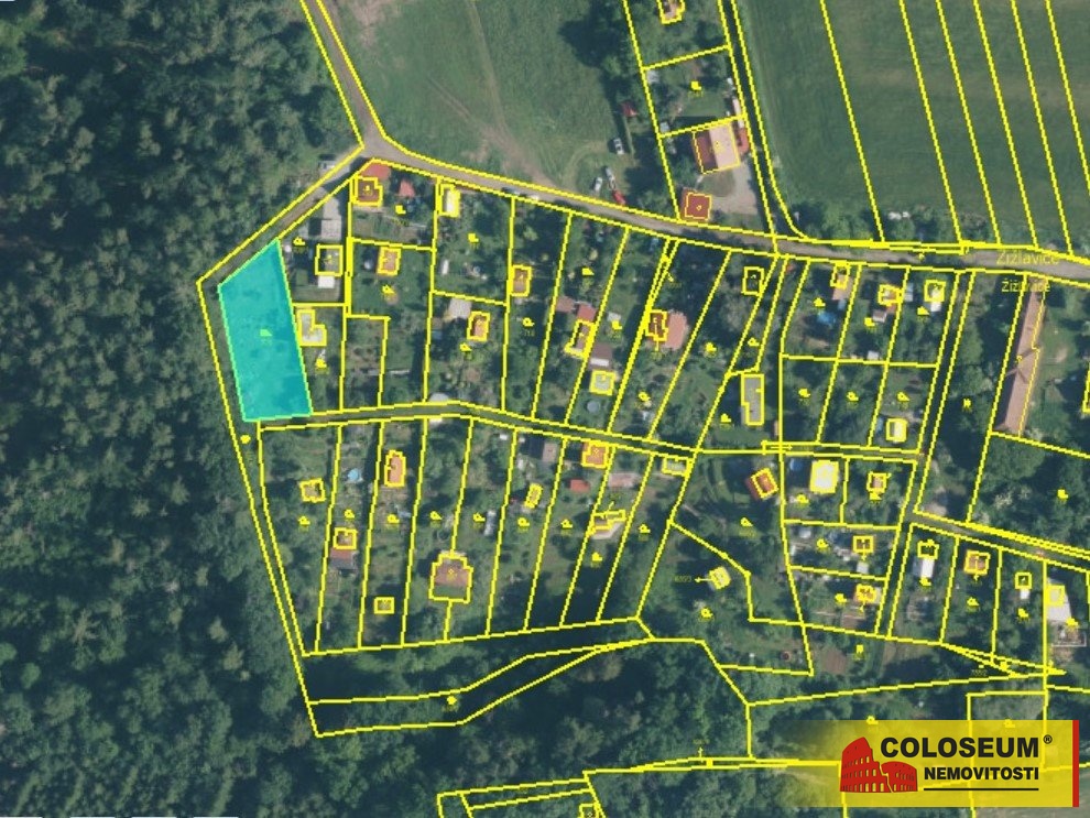 Katastrální mapa – Blansko - Žížlavice – prodej pozemku