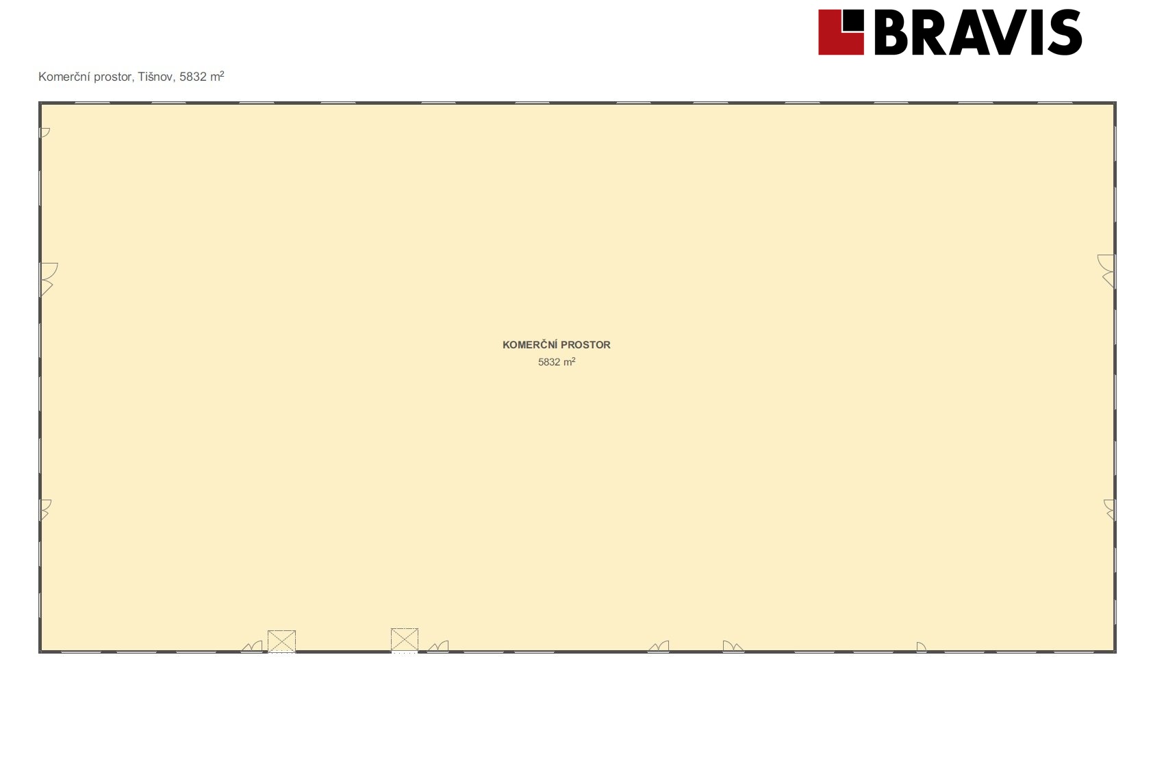 Komerční prostor Tišnov 5832m2