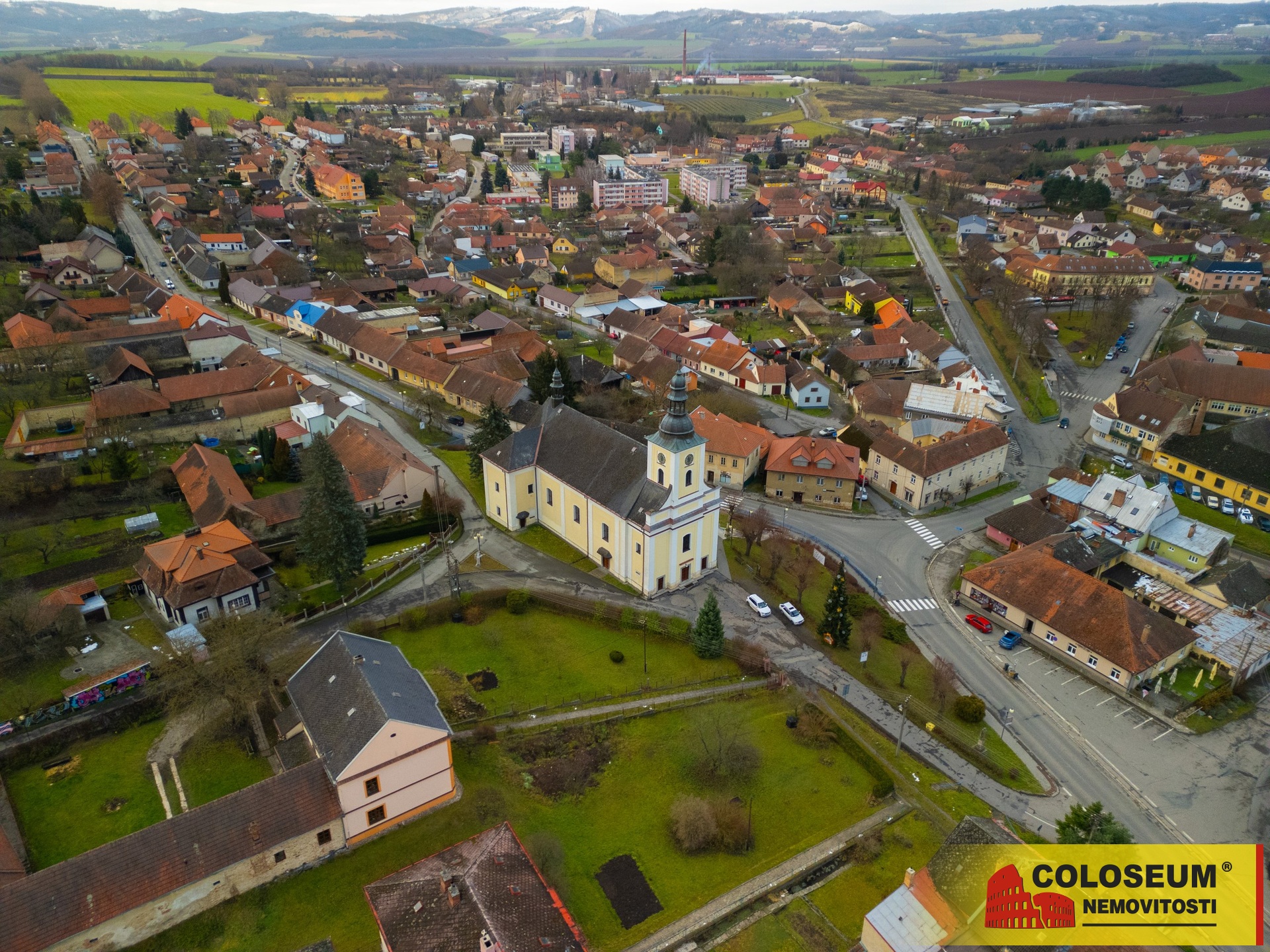 Pohled z dronu – Velké Opatovice – prodej bytu