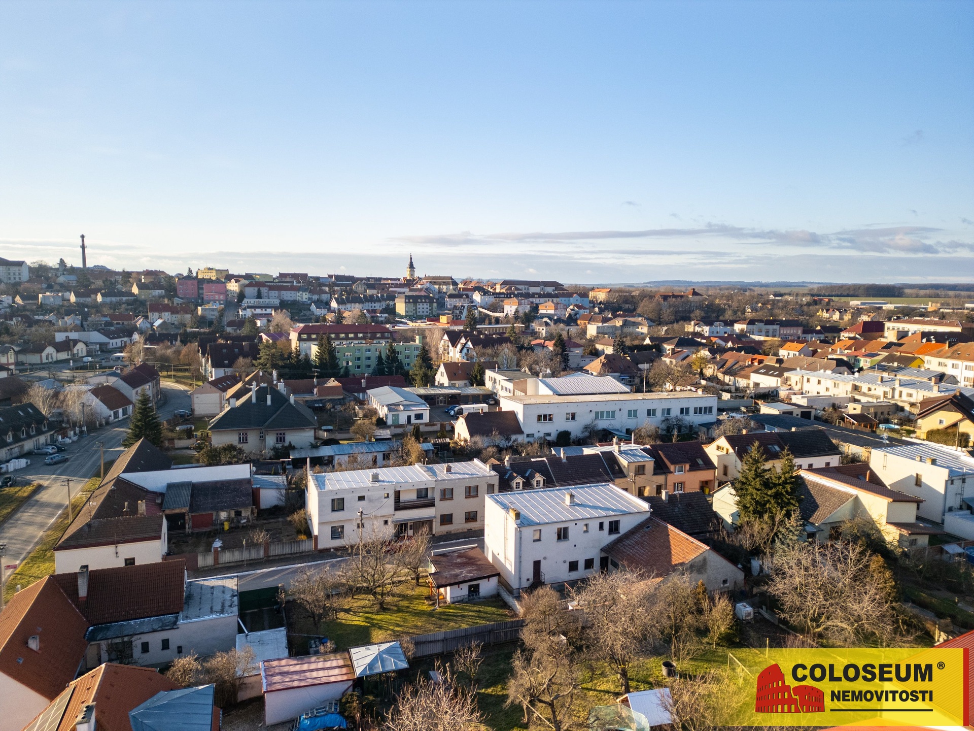 Pohled z dronu - Moravské Budějovice - prodej bytu