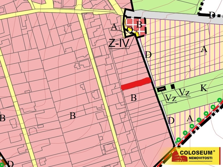 Územní plán - Kotvrdovice – prodej zahrady