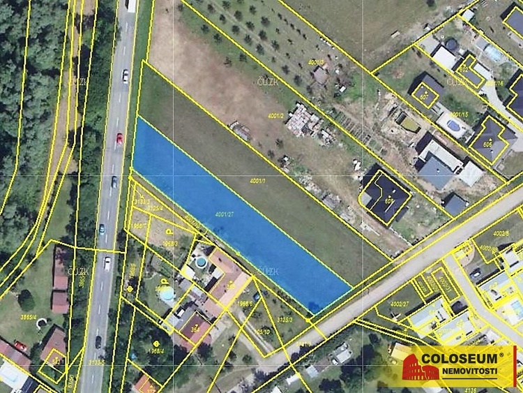 Katastrální mapa - Brod nad Dyjí – prodej pozemku – pozemek pro bydlení