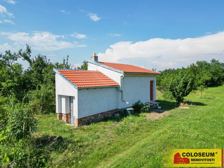 Pohled na chatu zvenku - Lužice u Hodonína - prodej chaty