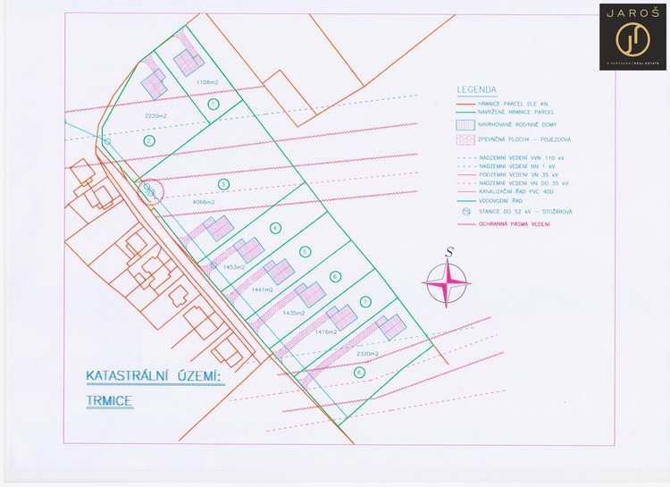 Zastavovací studie RD Trmice