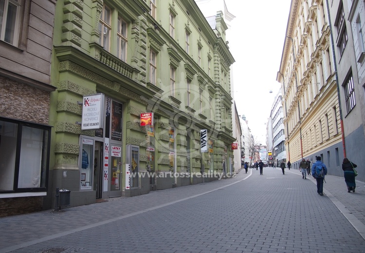 Pronájem obchodního prostoru v centru Brna na ul. Jánská