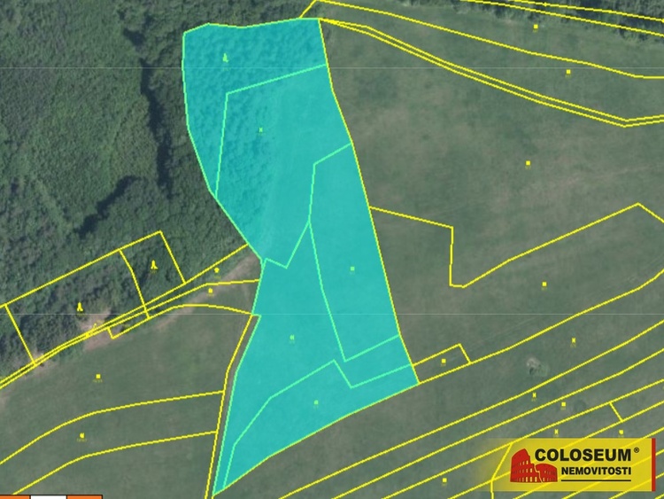 Katastr - Související pozemky - Ludkovice – Pradlisko, prodej rodinného domu