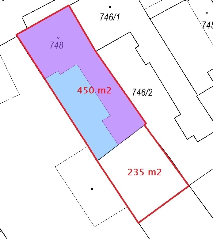 mapa pozemku Rd Rousínov