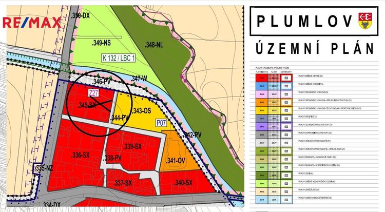 Stavební pozemek Plumlov