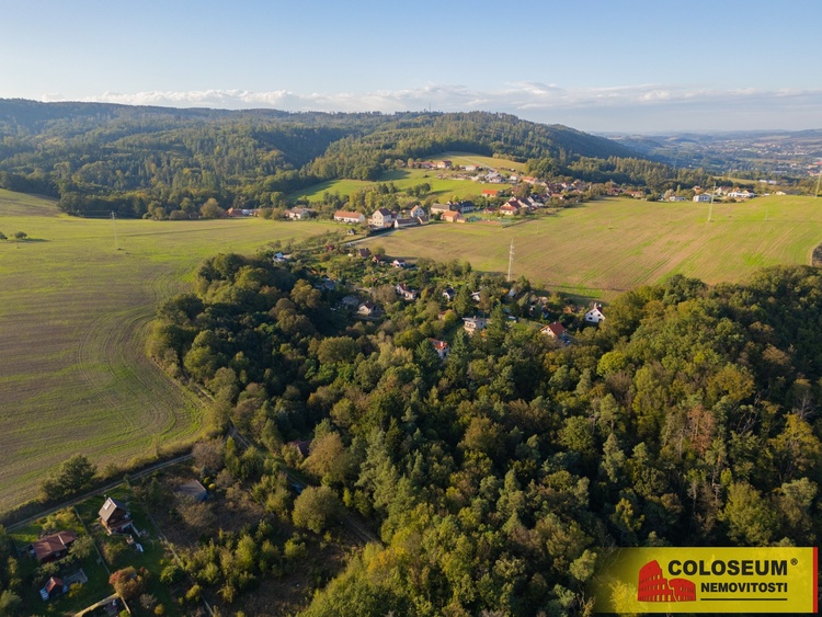 Pohled z dronu – Blansko – Olešná, prodej chaty