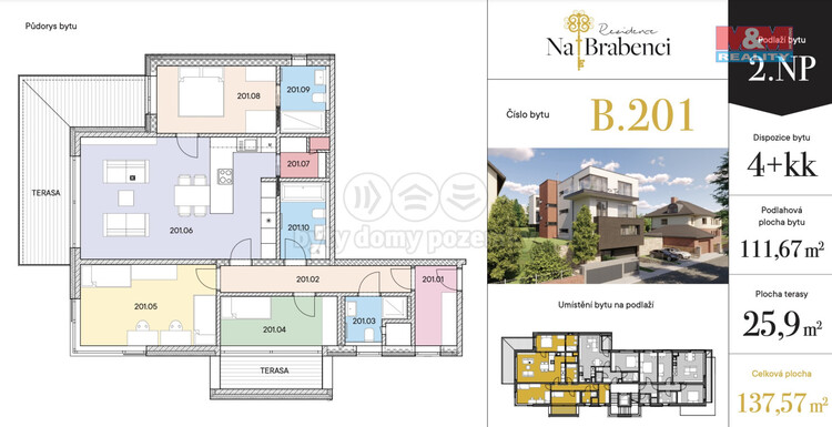 Prodej bytu 4+kk, 112 mÂ˛, Praha, ul. Na Brabenci