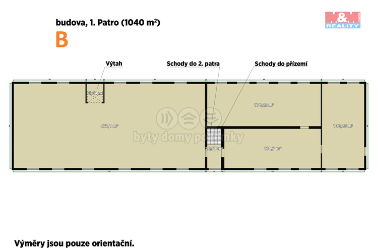 7 bĂ­lĂˇ budova, 1. patro - 3.1 metru.jpg