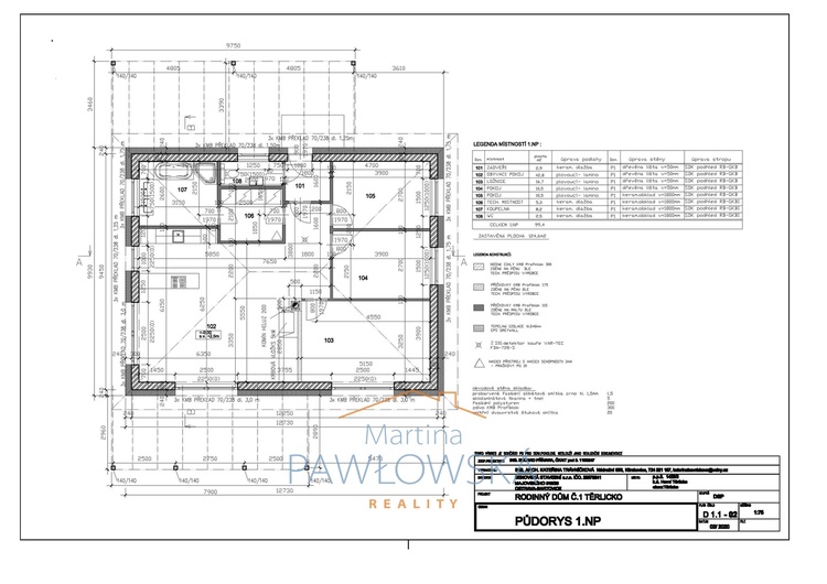 D 1.1 02  PŮDORYS 1.NP