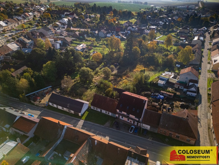 Pohled na pozemek od západu -   Křižanov, prodej pozemku – stavební pozemek