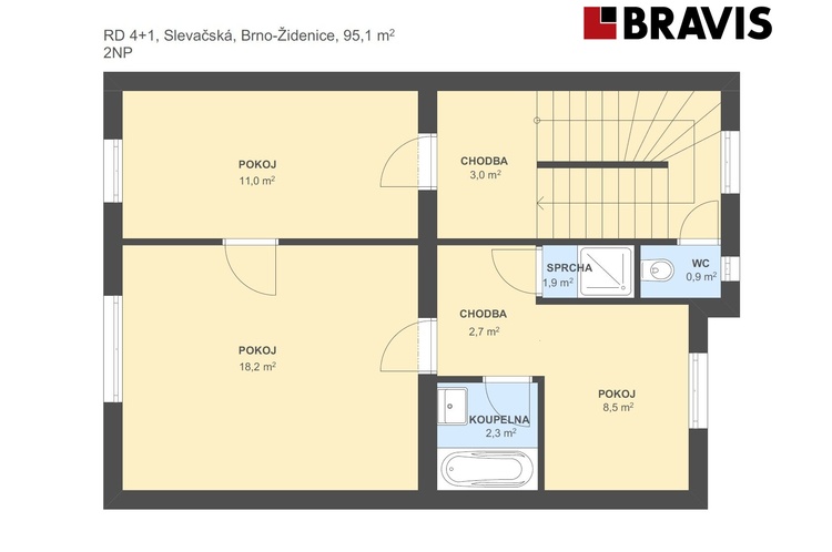 RD 4+1 Slevačská 95,1m2 2NP
