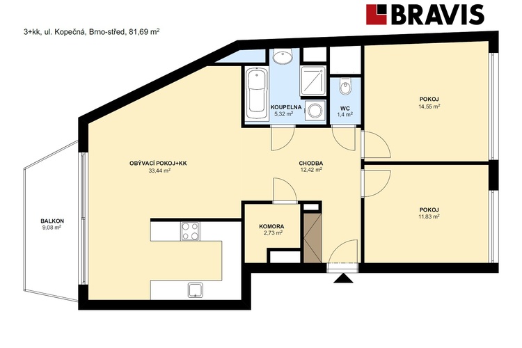 3+kk Kopečná 81,69m2
