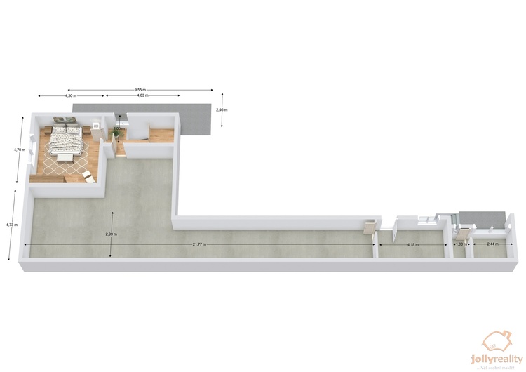 Floorplan letterhead - 150424 - 2. Floor - 3D Floor Plan