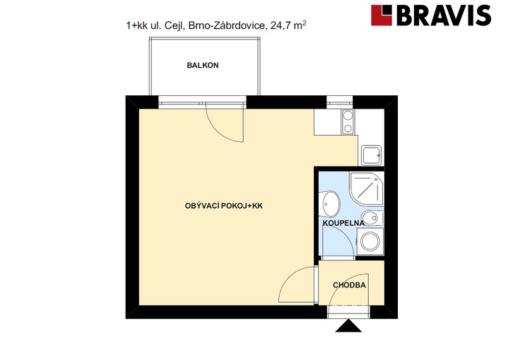 1+kk Cejl 24,7m2