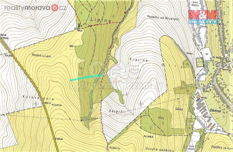 Prodej lesa, 4589 m2, Horní Němčí