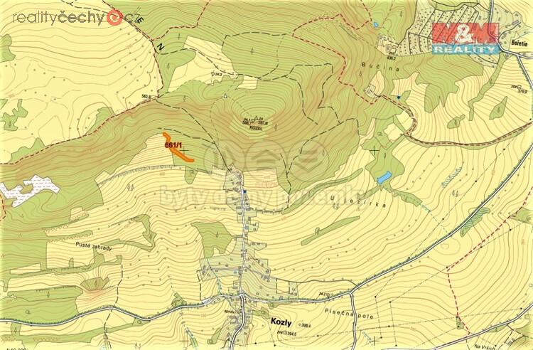 Prodej lesa, 3340 m2, Kozly u České Lípy