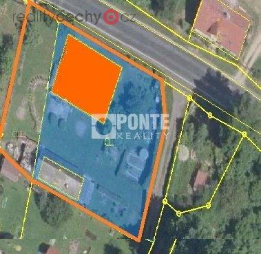 Prodej stavebního pozemku 1410 m2 s rekreačním objektem, zastavěná plocha 58 m2, Hamr na Jezeře, Břevniště, okres Česká Lípa