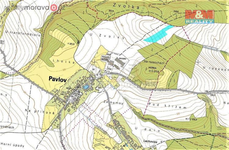 Prodej pole, 11645 m2, Pavlov u Loštic