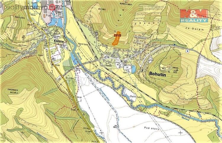 Prodej louky, 7200 m2, Bohutín nad Moravou