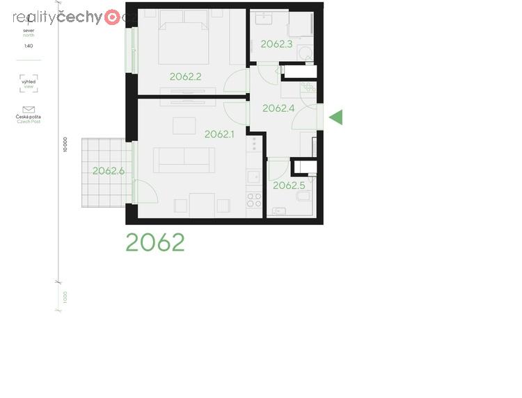 Prodej, Byty 2+kk, 48,9 m2 - Praha 13, Stodůlky