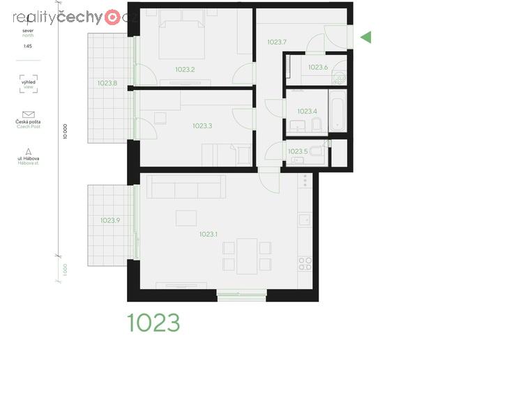 Prodej, Byty 3+kk, 84,3 m2 - Praha 13, Stodůlky