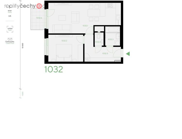 Prodej, Byty 2+kk, 56,3 m2 - Praha 13, Stodůlky