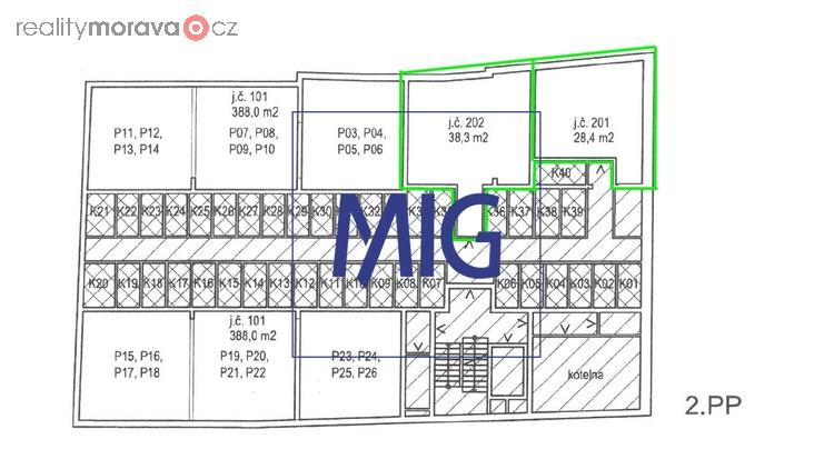 Prodej skladových prostor 38,3 m2 - Brno